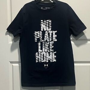 Under Armour Black HeatGear TShirt Boys S